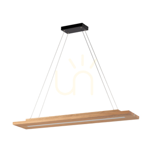 Lampa suspendată Tablero 2xLED, 42 W, negru/stejar uleiat, 120 cm small 0