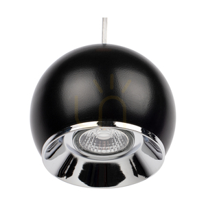 Lampă suspendată Ball Wood, include 3 LED-uri GU10 de 5 W, stejar uleiat/negru, 52 cm small 2