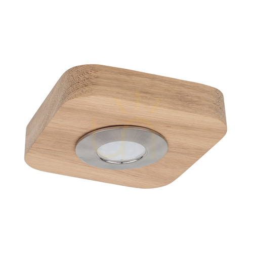 Verifica Lampa de tavan Sunniva Incl. 1x LED de 5 W, stejar uleiat/satinat, 14 cm