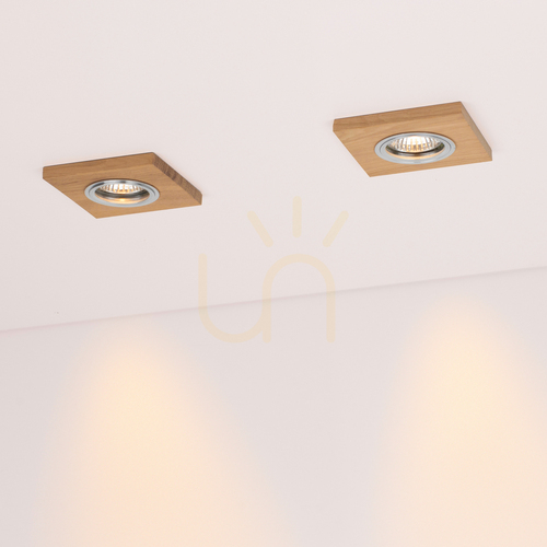 Verifica Spot încastrat Spot Light Vitar Wood 2515174 GU10, stejar uleiat/crom, 9,5 cm