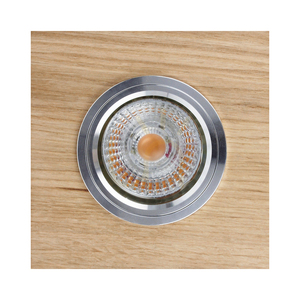Lampa de tavan pătrată Vitar Wood, include 1 bec LED GU10 de 6 W, stejar uleiat, 9,5 cm small 0