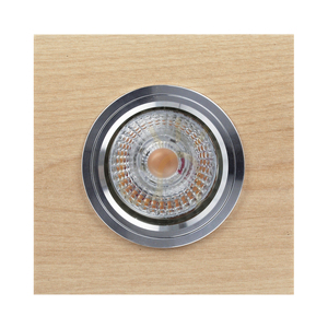 Lampa de tavan pătrată Vitar Wood, include 1 bec LED GU10 de 6 W, mesteacăn, 9,5 cm small 0