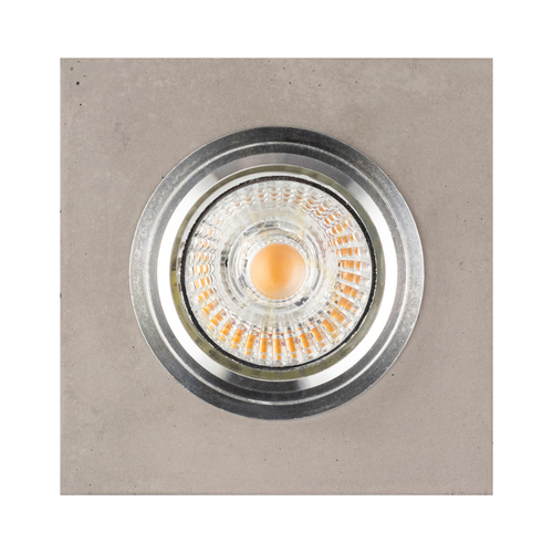 Verifica Lampa de tavan Vitar Square, include 1 bec LED GU10 de 6 W, gri/crom, 9,5 cm
