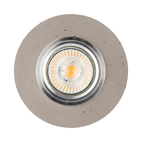 Verifica Lampa de tavan rotundă Vitar, include 1 bec LED GU10 de 6 W, gri/crom, Ø 10 cm