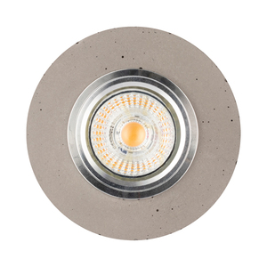 Lampa de tavan rotundă Vitar, include 1 bec LED GU10 de 6 W, gri/crom, Ø 10 cm small 0