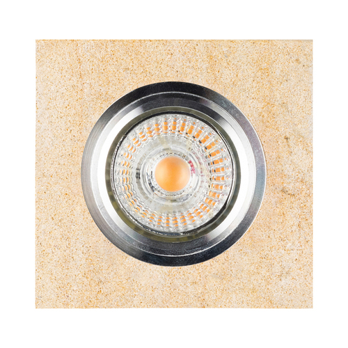 Verifica Lampa de tavan pătrată Vitar din gresie, include 1 bec LED GU10 de 6 W, gresie/crom, 9,5 cm