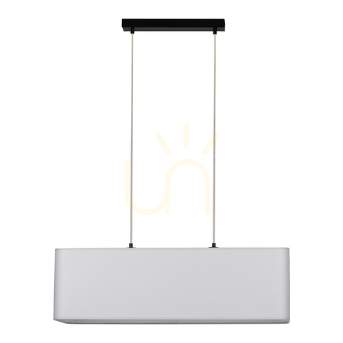Verifica Lampa suspendată Cassida 2xE27 40 W negru/PVC transparent/gri 80 cm