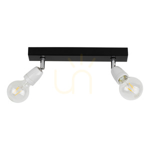 Lampa de tavan Corfu, 2xE27, Max. 25 W, negru/alb, 37 cm small 0
