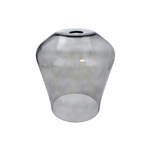 Lampa suspendată Juba, 1xE27, Max. 60 W, negru/negru/sticlă fumurie, Ø 19 cm small 1