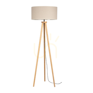 Lampa de podea Emmo, 1xE27, Max. 60 W, pin vopsit/PVC negru/bej small 0