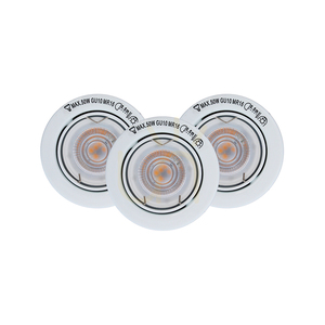 Set de spoturi de tavan de bază, incluzând. 3x GU10 5 W 2700 K alb Ø 8 cm small 0