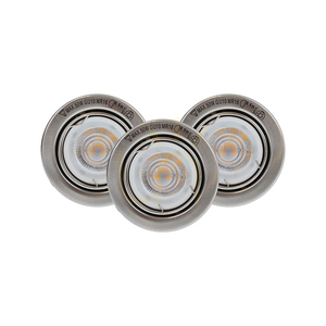 Set de spoturi de tavan de bază, incluzând. 3x GU10 5 W 2700 K, finisaj satinat, Ø 8 cm small 0