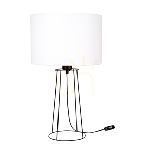 Lampa de masă Star, 1xE27, 25 W, negru/negru/alb, Ø 30 cm small 0