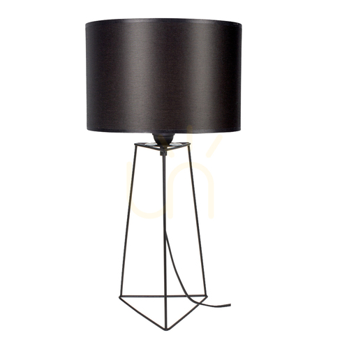 Verifica Lampa de masă Marlene 1xE27 25 W Negru/Negru/Negru Ø30 cm