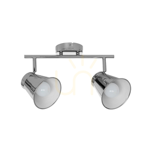 Lampa de tavan Amanda, 2xE27, Max. 60 W, metal cromat, 45 cm small 0