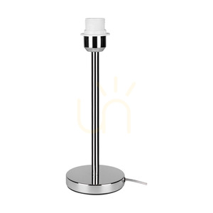 Lampa de masă Amor, 1xE27, Max. 40 W, metal cromat/negru, cablu din PVC/negru, abajur Ø 25 cm small 1