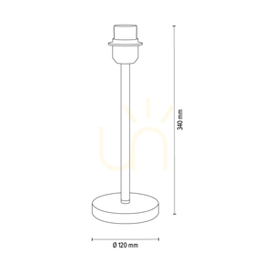 Lampa de masă Amor, 1xE27, Max. 40 W, metal cromat/negru, cablu din PVC/negru, abajur Ø 25 cm small 4