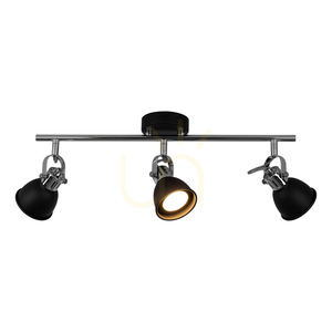 Lampa de tavan Anita, 3xGU10, Max. 50 W, metal negru/cromat, 56,5 cm small 1