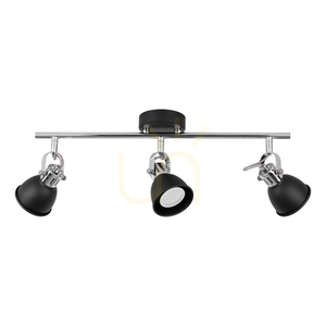Lampa de tavan Anita, 3xGU10, Max. 50 W, metal negru/cromat, 56,5 cm small 0