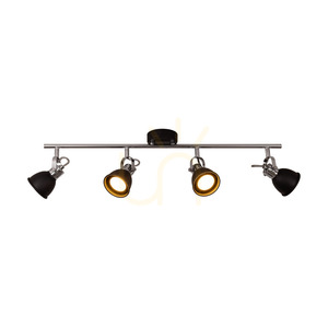 Lampa de tavan Anita, 4xGU10, Max. 50 W, metal negru/cromat, 78 cm small 1