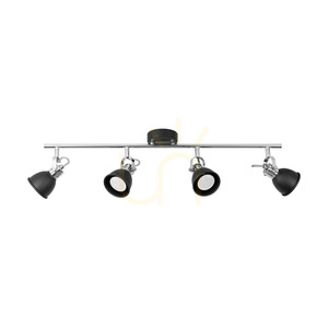 Lampa de tavan Anita, 4xGU10, Max. 50 W, metal negru/cromat, 78 cm small 0