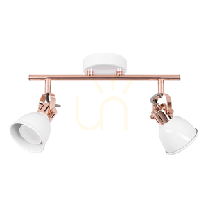 Lampa de tavan Anita, 2xGU10, Max. 50 W, cupru/metal alb, 39,5 cm small 0