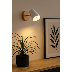 Aplică de perete Astrid 1xE14 Max. 40 W, mesteacăn/metal cromat/metal alb, abajur de 17 cm small 2