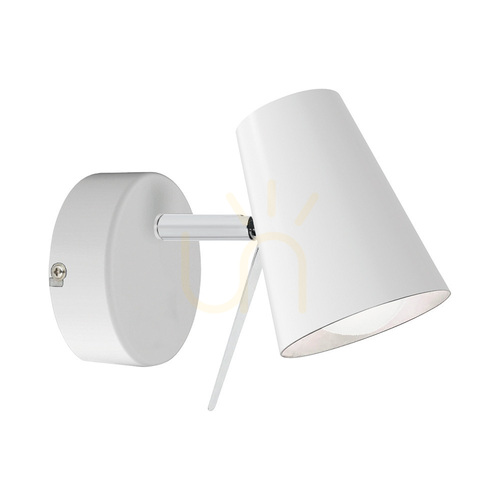 Verifica Aplică de perete Astrid 1xE14 Max. 40 W, metal alb, 17 cm