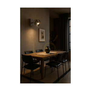 Aplică de perete din beton în formă de bilă, include 1 bec LED GU10 (Max.. 5 W), beton gri/metal satinat, 22 cm small 1