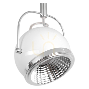 Lampă de tavan sferică, include 2 becuri LED GU10, Max. 6 W, metal alb, 29,5 cm small 2