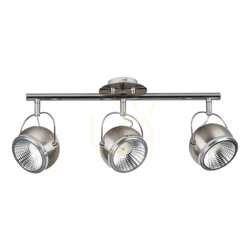 Verifica Lampă de tavan sferică, include 3 LED-uri GU10, maxim. 6 W, metal satinat, 52,5 cm
