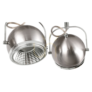 Lampă de tavan sferică, include 3 LED-uri GU10, maxim. 6 W, metal satinat, 42 cm small 2