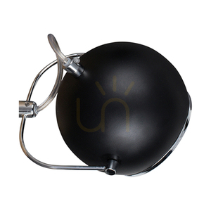 Aplică de perete din lemn „Ball”, include 1 bec LED GU10 (max.. 5 W), lemn de fag și nuc / metal negru, 21 cm small 1
