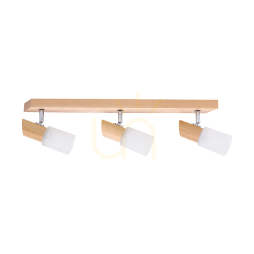 Verifica Lampa de tavan Birgit, 3xE14, Max. 40 W, mesteacăn/metal cromat/abat-jour din sticlă de alabastru, 55 cm