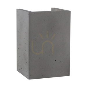 Aplică de perete tip „Block”, 2xGU10, Max. 6 W, gri beton, 10 cm small 0