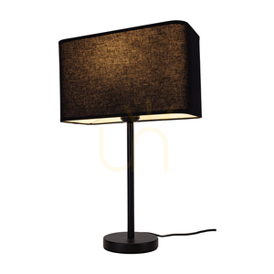 Lampa de masă Cadre, 1xE27, Max. 25 W, metal negru/cablu din PVC negru/abat-jour negru, 30 cm small 1