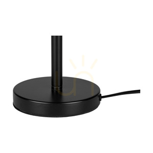 Lampa de masă Cadre, 1xE27, Max. 25 W, metal negru/cablu din PVC negru/abat-jour negru, 30 cm small 3