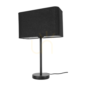 Lampa de masă Cadre, 1xE27, Max. 25 W, metal negru/cablu din PVC negru/abat-jour negru, 30 cm small 0