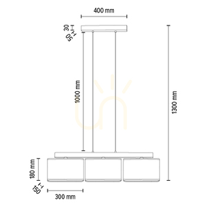 Lampă suspendată Cadre, 3xE27, Max. 25 W, stejar tratat cu ulei / cablu din PVC transparent / abajur gri, 95 cm small 2