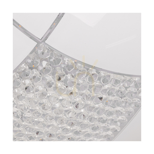 Lampa de tavan Carolina, include 1 bec LED de 2700K și 18W, corp metalic cromat/abat-jour din sticlă albă, Ø40 cm small 2
