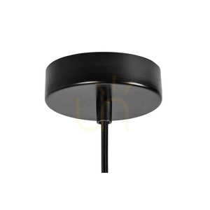Lampa suspendată Casa Rina, 1xE27, Max. 60 W, metal negru/cablu din PVC negru, Ø 48 cm small 1