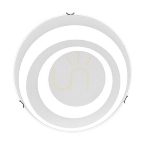 Lampă de tavan circulară, include 1x LED 2700K 30W, corp metalic cromat/abat-jour din sticlă albă, Ø50 cm small 2
