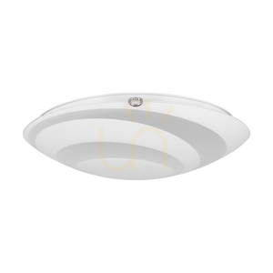 Lampă de tavan circulară, include 1x LED 2700K 30W, corp metalic cromat/abat-jour din sticlă albă, Ø50 cm small 0