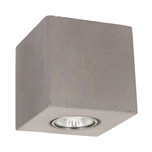 Verifica Lampa de tavan Concretedream Square, 1xGU10, Max. 6 W, gri beton, 10 cm