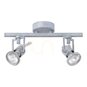 Lampa de tavan Concreto, 2xGU10, Max. 50 W, beton și metal, 28,5 cm small 0