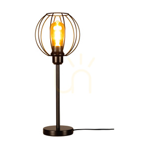 Lampa de masă Coop, 1xE27, Max. 25 W, cablu din metal negru/PVC negru, Ø 19 cm small 1