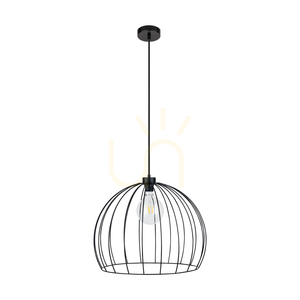 Lampă suspendată Britop Coop 1882904, neagră, 1×E27, Ø49 cm small 0