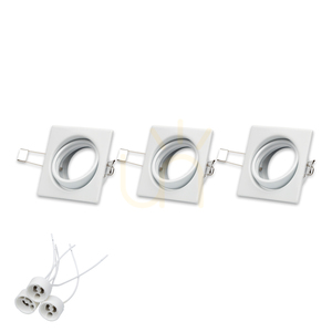 Set de spoturi de tavan Cristaldream, 3xGU10, Max. 50 W, metal alb, 8,3 cm small 1
