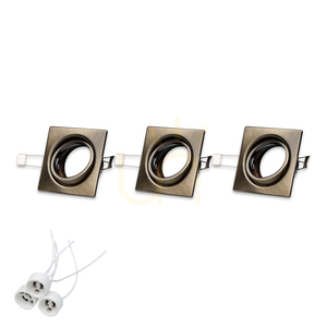 Set de corpuri de iluminat pentru tavan Cristaldream, 3xGU10, Max. 50 W, patină metalică, 8,3 cm small 1