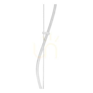 Lampa suspendată Daga, 1xE27, Max. 60 W, metal cromat/abat-jour din sticlă albă, Ø 18 cm small 2